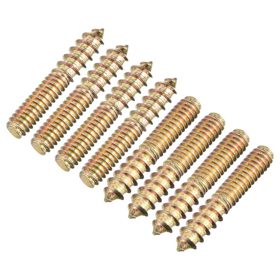 Uxcell 1/4-20 x 1-1/2" Hanger Bolts Double Head Dowel Screw for Wood Furniture 40pack