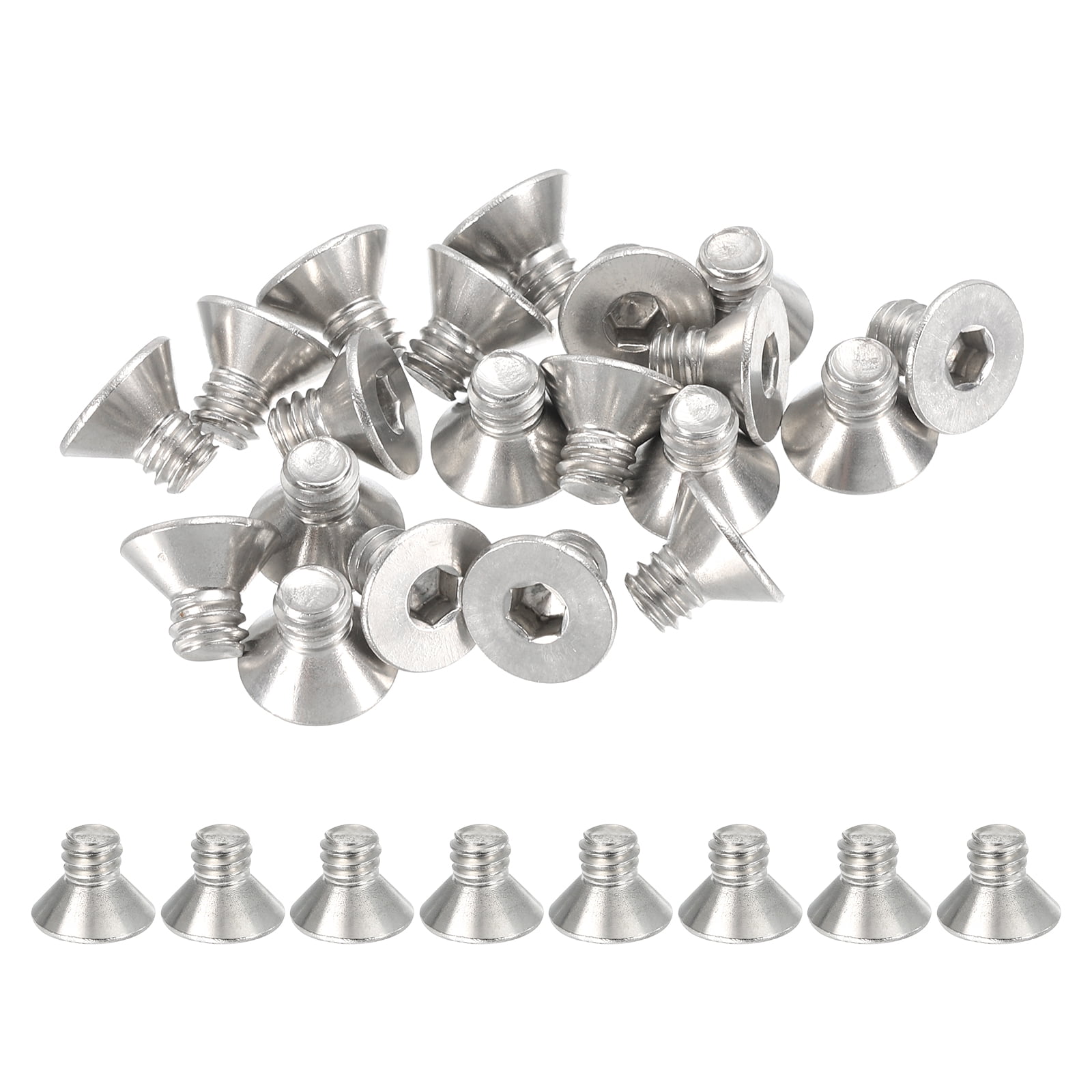 1/4 Zoll-20 x 1-1/2 Zoll Rändelschraube Edelstahl - schwarzer