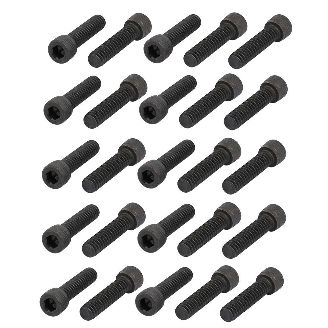 Uxcell 1/420x1" Alloy Steel Partially Threaded Hex Socket Head Cap