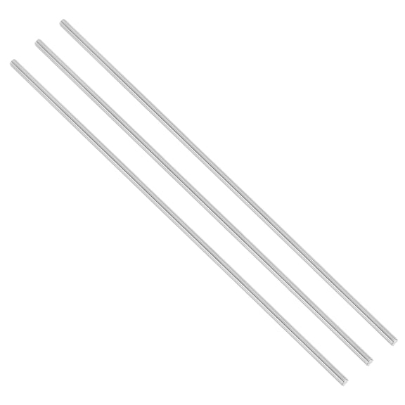Uxcell 1/4"-28 UNC 304 Stainless Steel Fully Threaded Rod, 3Pcs 15.7" Length Long Threaded Screw Right Hand Threads All Threaded Rod Studs for Anchoring Bolt, Clamps, Hangers and U-Bolts
