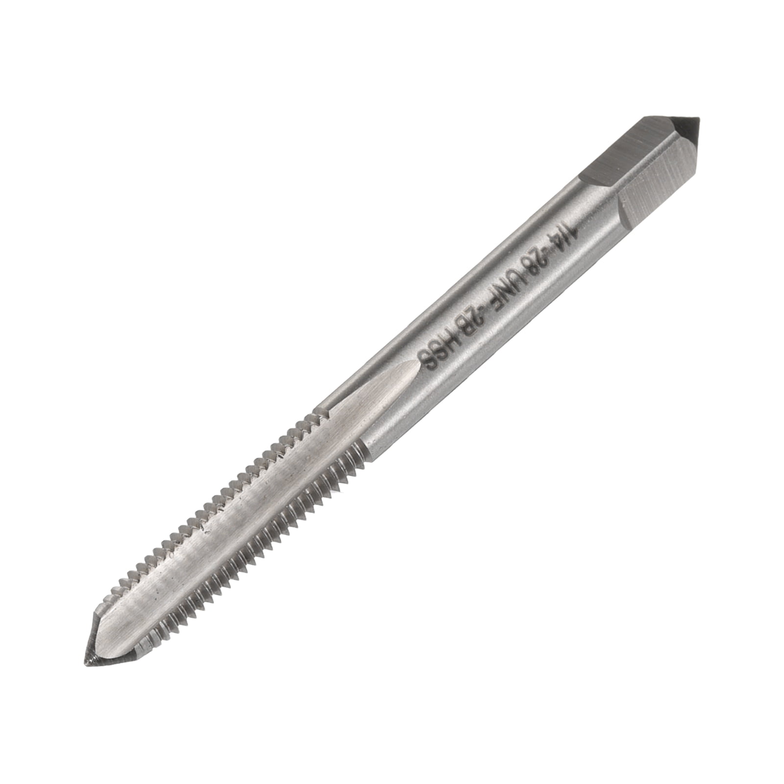 Pointed Thread Uxcell 1/4-28 UNF B2 Spiral Point Thread Tap High Speed Steel Tapping ...
