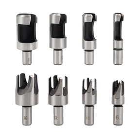 Uxcell 1/4 3/8 1/2 5/8 Barrel Cork Tenon Hole Saw Wood Plug Cutter Drill Bit Set 8in1 Set