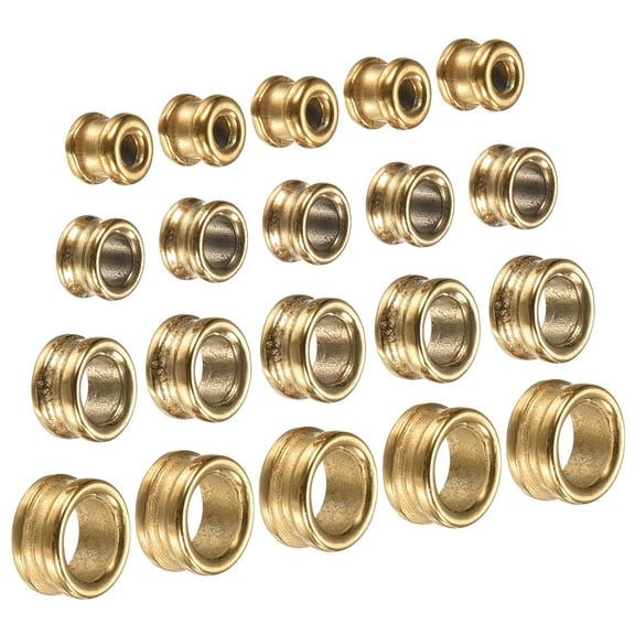 Uxcell 1.4-3.8mm Grooved Ceramic Guide Ring Fishing Rod Repair Kit, Black, 20 Pack