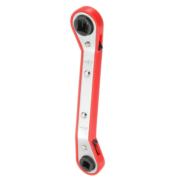 Uxcell 1/4" 5/16" 3/16" 3/8" SAE 25 Degrees Double Head HVAC Service Wrench, Red