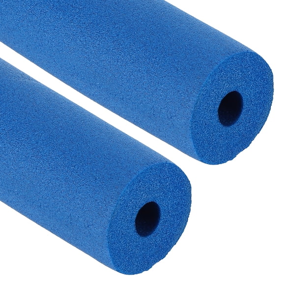 Uxcell 1/2" ID x 6.6Ft x 0.59" Pipe Insulation 2Pcs Foam Tube Wrap Roll Bar Tubing for Handle Grip HVAC Air Conditioner Units Blue