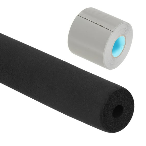 Uxcell 1/4"(6mm) ID x 6Ft Pipe Insulation Foam Tube Pipe Cover Wrap Roll Bar Padding Tubing with Wrapping