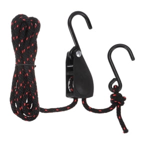 Uxcell 1/4" (6mm) Tie Down Rope Hanger Metal Gear Ratchets 7.9ft (2.4meter) Strap