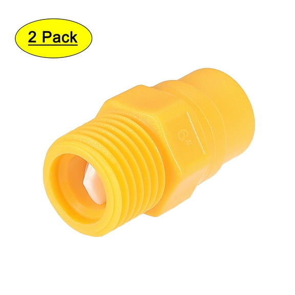 Uxcell 1/4 BSPT Plastic PP Wide Angle Cone Spray Tip Nozzle 2 Pack