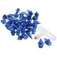 thumbnail image 1 of Uxcell 1/4" Carbon Steel Track Spikes Sports Shoes Spikes Replacement Accessories with Wrench Blue 40 Pack, 1 of 6