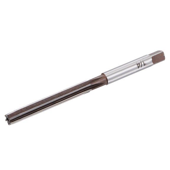 Uxcell 1/4" H8 Accuracy Alloy Tool Steel 6 Flutes Hand Reamer Milling Cutter