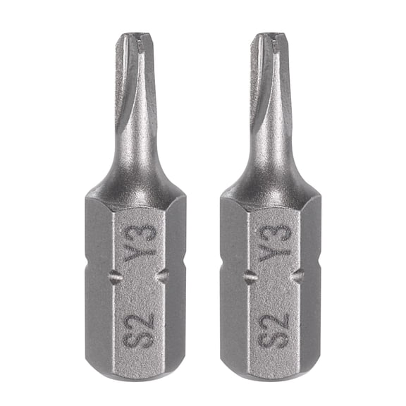Uxcell 1/4" Hex Shank Magnetic Y3 Head 1" Length Y Shape Screwdriver Bits