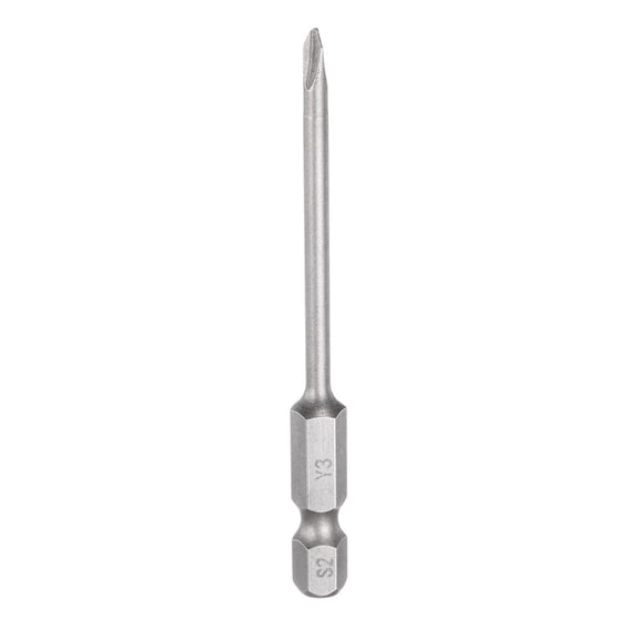 Uxcell 1/4" Hex Shank Magnetic Y3 Head 3" Length Y Shape Screwdriver Bits