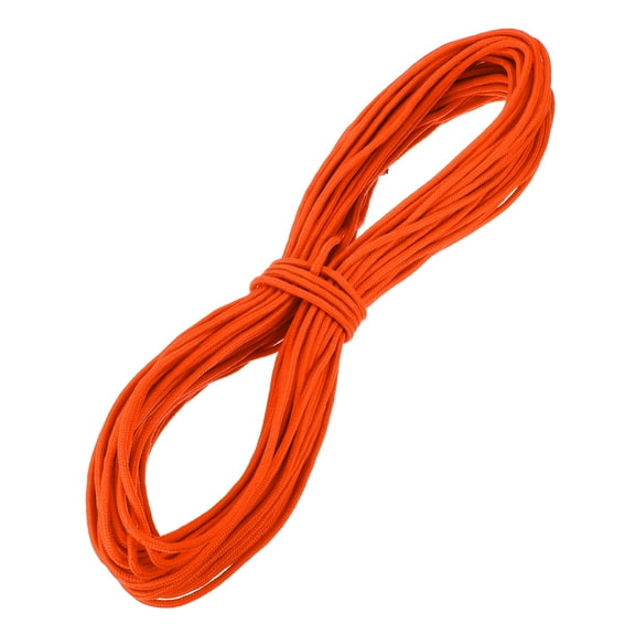 Uxcell 1/4 Inch 150 Feet Polypropylene Rope,Solid Braided Utility Rope for Camping,Flag Pole,Clothesline,Outdoor,Orange
