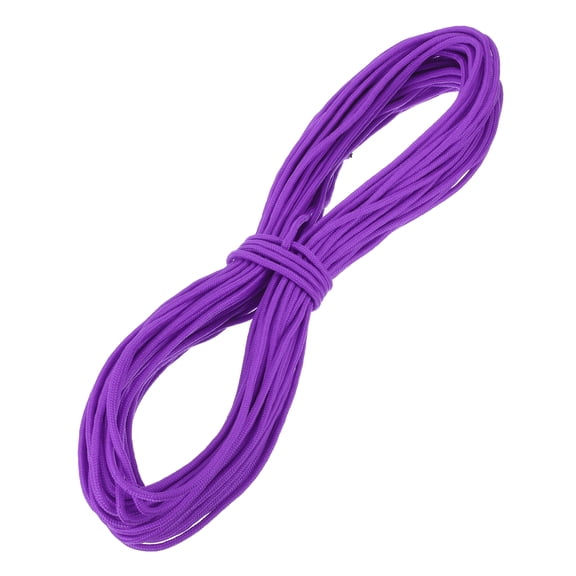 Uxcell 1/4 Inch 150 Feet Polypropylene Rope,Solid Braided Utility Rope for Camping,Flag Pole,Clothesline,Outdoor,Purple