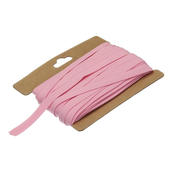 Uxcell 1/4 Inch Double Fold Bias Tape for Sewing,Seaming Quilting Hemming Binding Crafts (Pink 12 Yards)