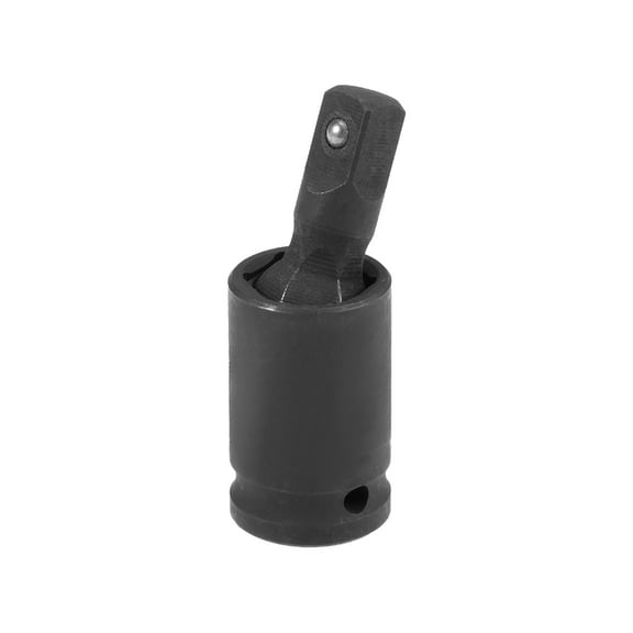 Uxcell 1/4 Inch Drive Universal Joint Swivel Deep Impact Socket, CrV Steel Black