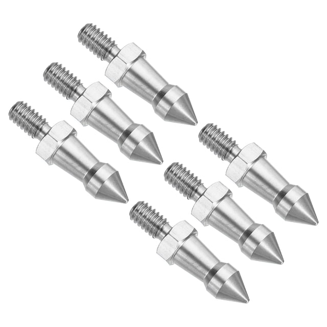 Uxcell 1/4 Inch Thread Tripod Spike, 6 Pack Camera Tripod Ground Spike ...
