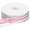 thumbnail image 1 of Uxcell 1/4 inches x 50 Yards 3 Roll Satin Ribbon Roll for Gift Wrapping and Decoration Light Pink, 1 of 6
