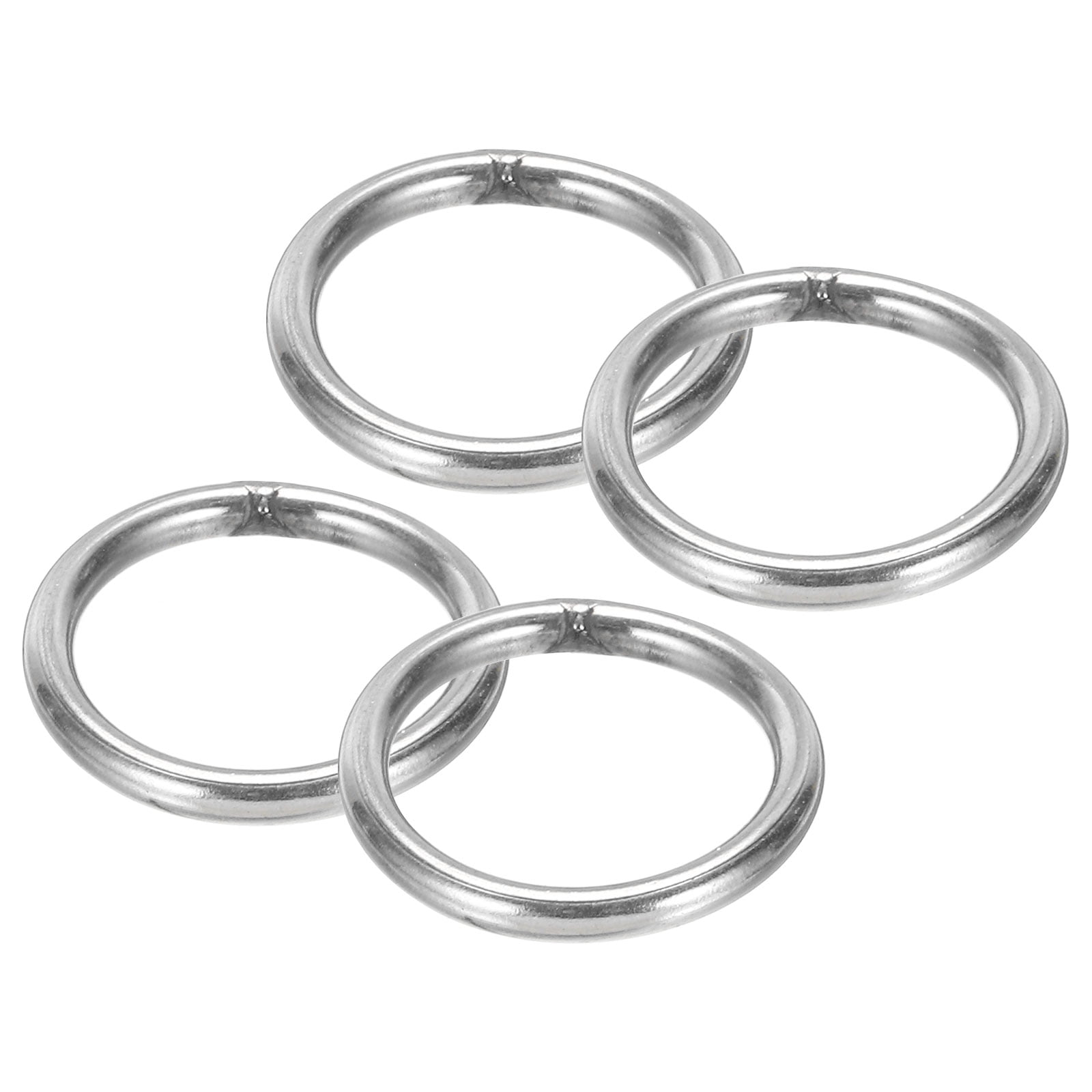 2-Pack 1.25 Inch Gold Spring O Rings For Purse Straps & Key Rings - Zinc Alloy, Rust-Proof - View #3