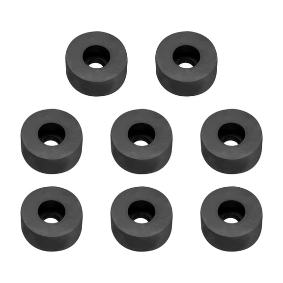 Uxcell 1.4" OD 0.4" ID Count Sink Hole Rubber Anti Vibration Foot Pad Bumper 8Pcs, Black