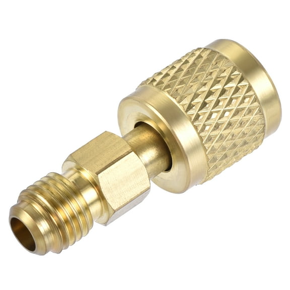 Uxcell 1/4 SAE Flare Male 5/16 SAE Female Thread Tubing Brass Pipe Fitting