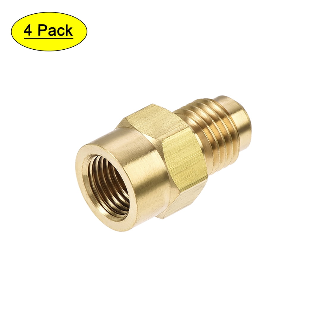 Uxcell 1/4 SAE Flare Male 5/16 SAE Female Thread Tubing Brass Pipe - View #5