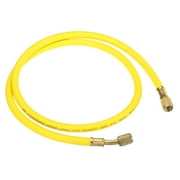 Uxcell 1/4 SAE Refrigerant Charging Hose 3.9ft 500PSI HVAC Hose for Air Conditioner Manifold Gauge Yellow