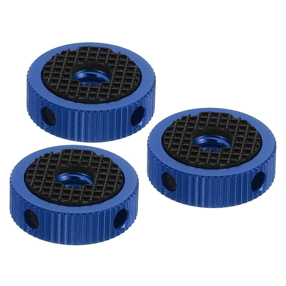 Uxcell 1/4" Screw Hole Camera Tripod Mount Adapter Rubber Pad Rubber Washers Camera Accessories Blue 3 Pack