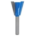 thumbnail image 1 of Uxcell 1/4" Shank 7/8" Dia Tungsten Carbide Dovetail Joint Bit Dovetail Router Bit for Wood, 1 of 6