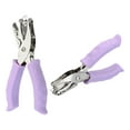 thumbnail image 1 of Uxcell 1/4" Single Hole Punch Handheld Hole Puncher with Soft Grip Metal Paper Puncher, Purple 2 Pack, 1 of 6