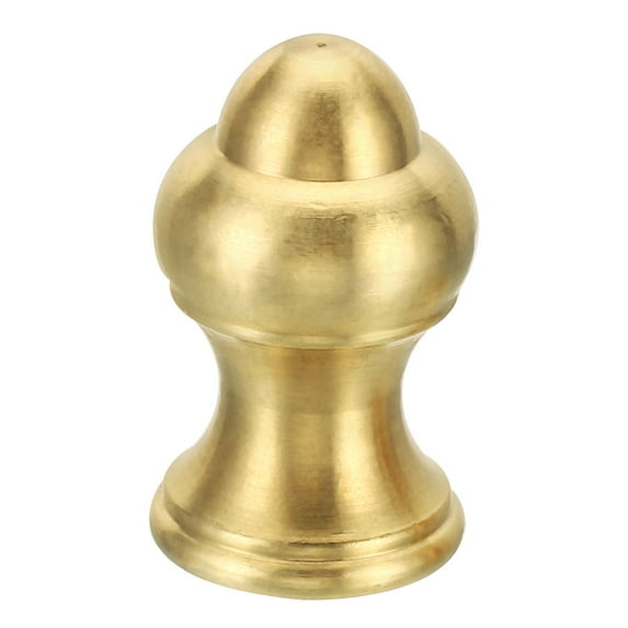 Uxcell 1.4" Tall Brass Lamp Finials Cap Knob 1 Set Lamp Screw Holder Tapped 1/4-27 Table Floor Lamp Shade Decorations