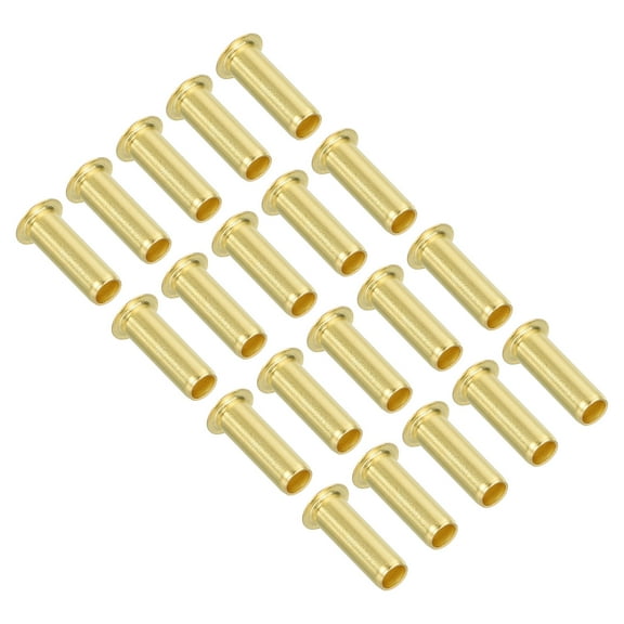 Uxcell 1/4" Tube ID Brass Compression Insert, 20Pcs Insert Tube Support Compression Fitting Assortment Kit