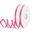 thumbnail image 1 of Uxcell 1/4" W x 100 Yards Polyester Satin Ribbon, Perfect for Craft Wedding Decor Party Hair Bow, Peach 2Pcs, 1 of 7