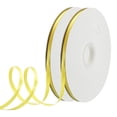 thumbnail image 1 of Uxcell 1/4" W x 100 Yards Polyester Satin Ribbon, Perfect for Craft Wedding Decor Party Hair Bow, Yellow 2Pcs, 1 of 7
