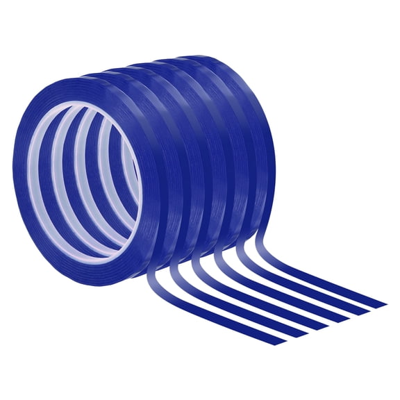 Uxcell 1/4" Graphic Tape for Crafting and Creating Lines Borders, Blue, 6 pack