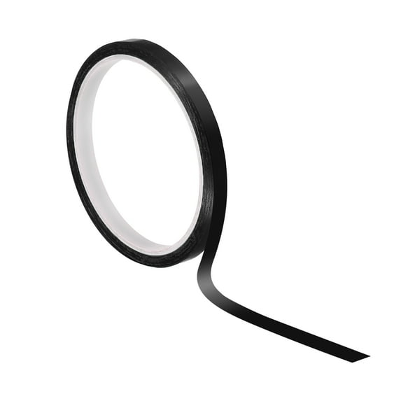 Uxcell 1/4" Whiteboard Tape Thin Dry Erase Tape for Graphic Chart Marking DIY Art, Black