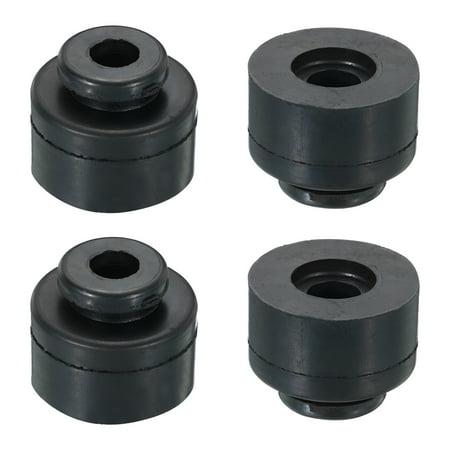 Uxcell 1.4" x 1.1" Compressor Rubber Feet Foot Mount Anti Vibration Pad Replacement for Air Conditioner, Black 4 Pack