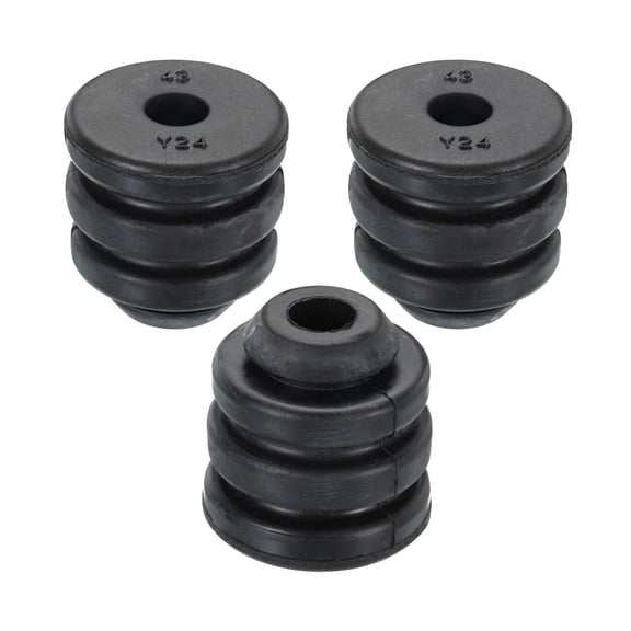 Uxcell 1.4" x 1.4" Compressor Rubber Feet Foot Mount Anti Vibration Pad Replacement for Air Conditioner, Black 3 Pack