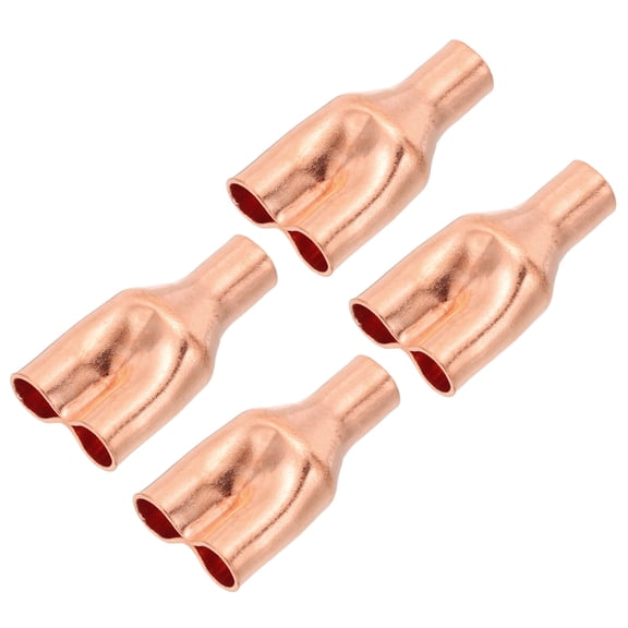Uxcell Y Type Copper Fitting, Welding Joint Split Union Intersection for HVAC Air Conditioning Refrigeration 1/4" x 1/4" x 1/4"
