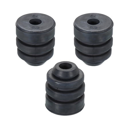 Uxcell 1.4" x 1.7" Compressor Rubber Feet Foot Mount Anti Vibration Pad Replacement for Air Conditioner, Black 3 Pack