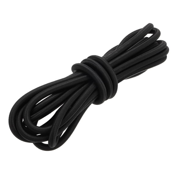 Uxcell 1/4" x 10' Bungee Shock Cord, Elastic Cord Polyester Kayak Stretch String Rope for Tie Down Kayak, Black