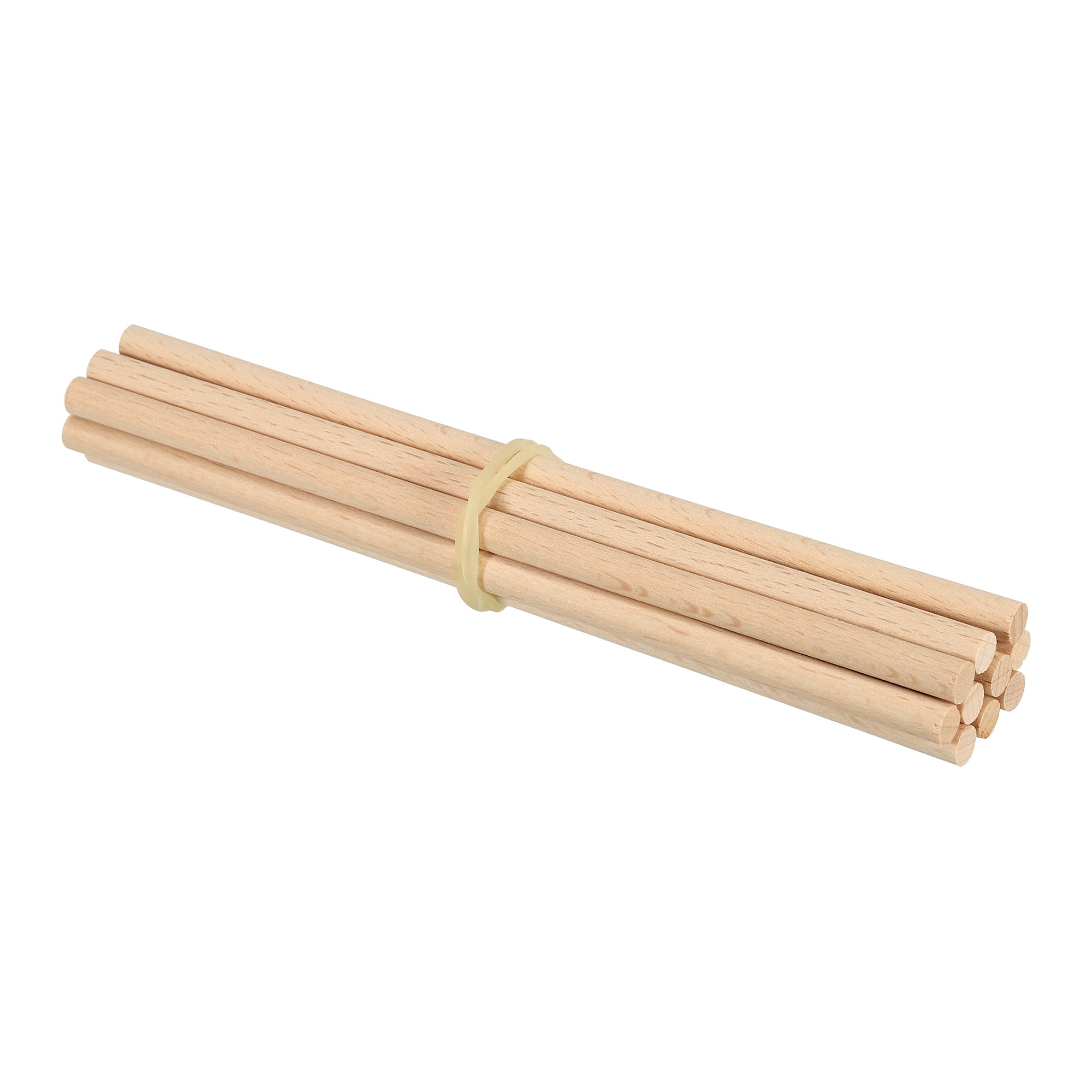 Uxcell 1/4 x 6 Inch Dowel Rods Wood Sticks Unfinished Wooden Dowel Rods