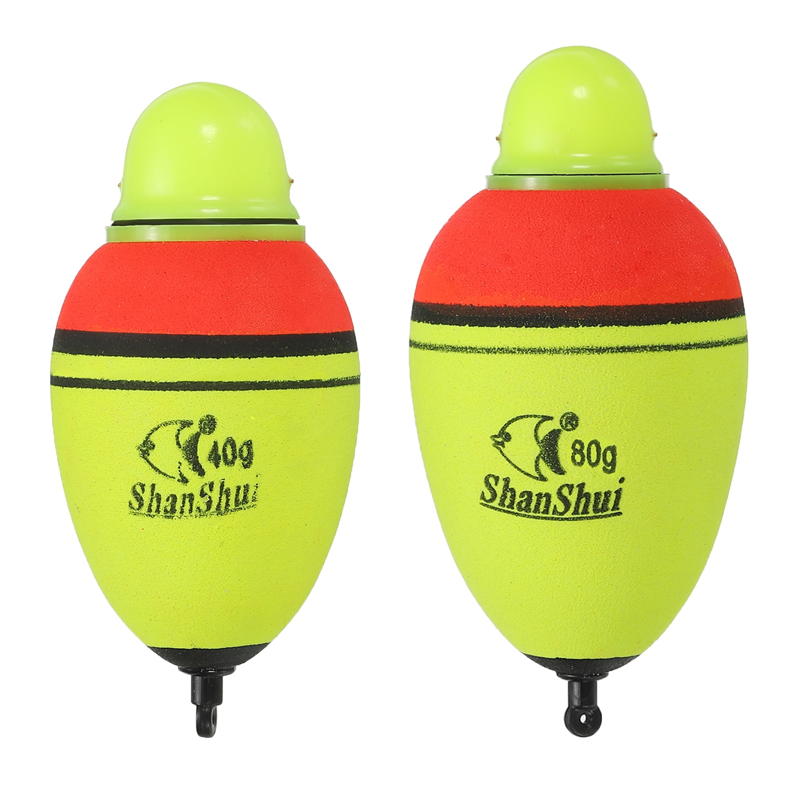 Uxcell 1.4oz 2.8oz Lighted Fishing Slip Bobbers EVA Green Red LED Light