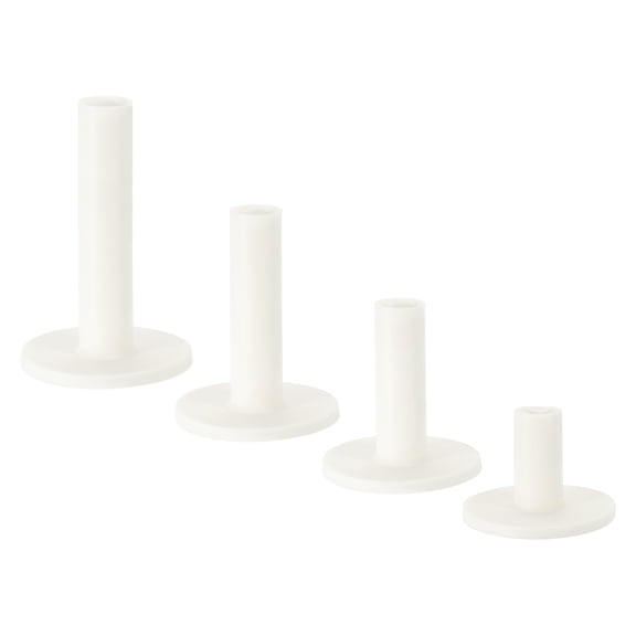Uxcell 1.5" 2.3" 2.6" 3.4" Rubber Golf Tee, 1 Set Tall Training Driving Range Tee Stable Ball Holder, White