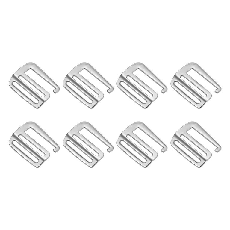 Uxcell Adjustable Metal Buckle for Chain Strap, 8Pack 27x13mm Chain  Shortener, Grey 