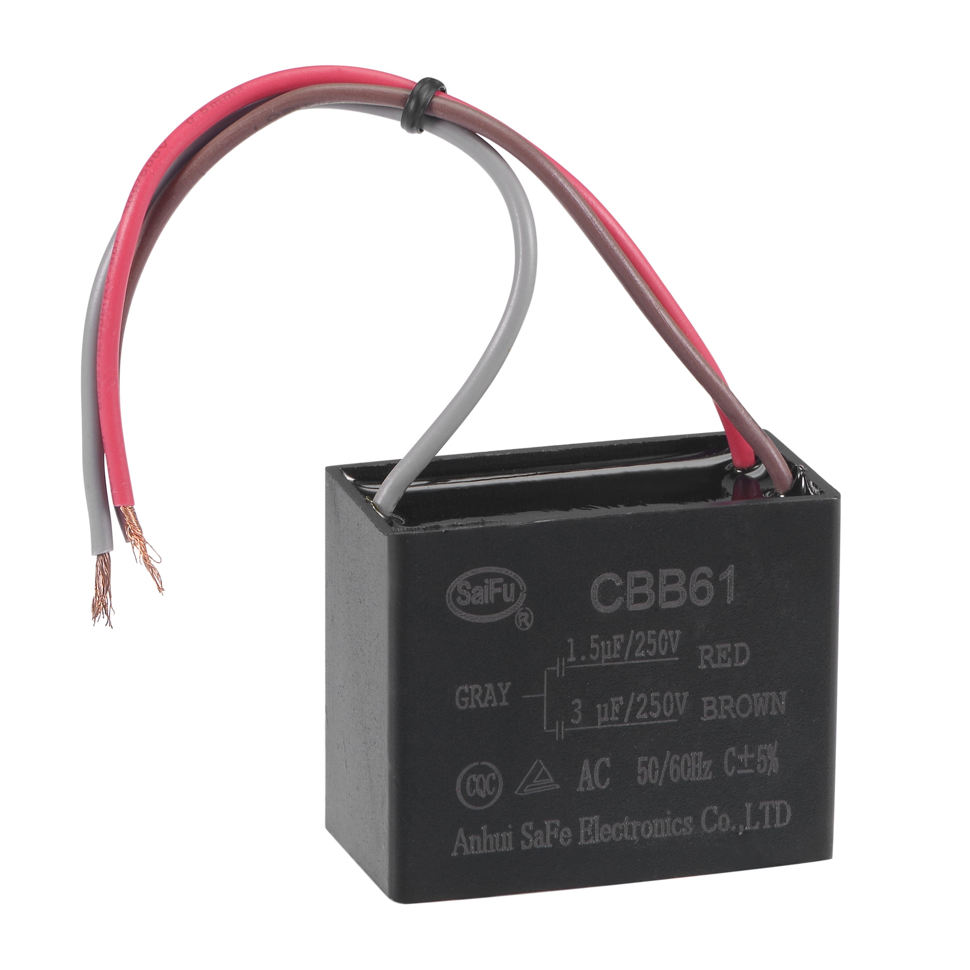 2-Pack Motore di Ricambio Condensatore 4uf 2-Wire CBB61 per Hampton Bay 2-Pack Motore di Ricambio Condensatore 4uf 2-Wire CBB61 per Hampton Bay