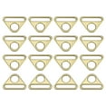thumbnail image 1 of Uxcell 1.5" Adjuster Triangle with Bar Swivel Clip D Dee Ring Buckle, 16Pack Bronze, 1 of 5