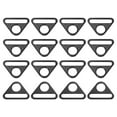 thumbnail image 1 of Uxcell 1.5" Adjuster Triangle with Bar Swivel Clip D Dee Ring Buckle, 16Pack Matte Black, 1 of 5