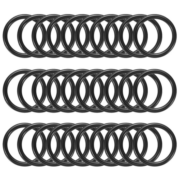 Uxcell 1.5 Inch Dream Catcher Rings, 50 Pcs Plastic Macrame Wreath Floral Round Ring Hoop, Black
