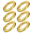 thumbnail image 1 of Uxcell 1.5 Inch Inner Dia Curtain Grommets Plastic Gold Tone 6 Pack, 1 of 5